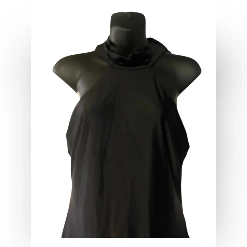 Missaries* New! Gorgeous Black Highneck High Slit Formal Gown/Dress - Picture 5 of 8